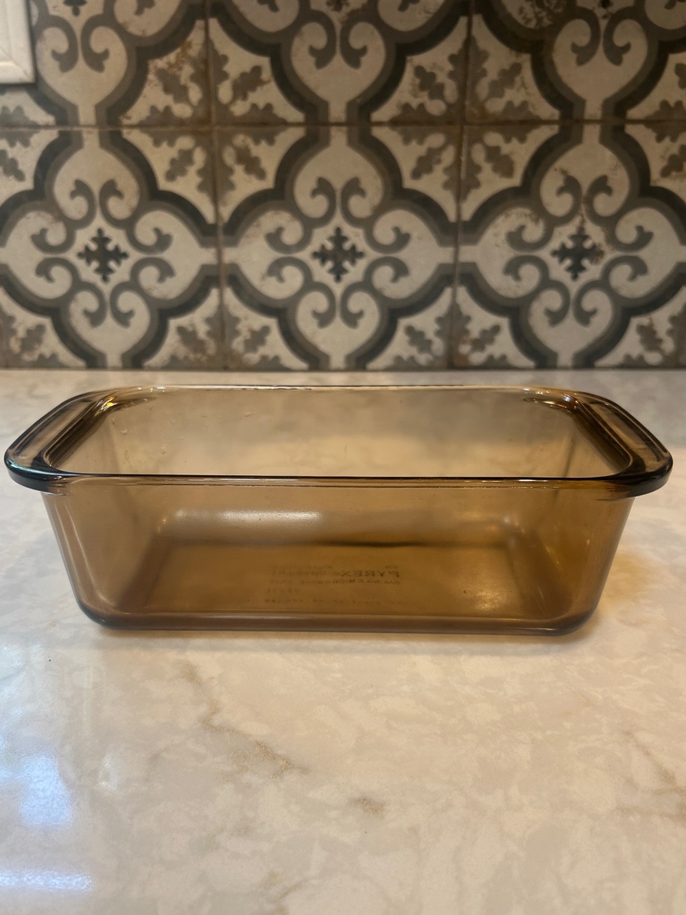 Pyrex Loaf Pan Baking Dish #213 Amber Brown Glass Corning E 15 1.5L- EUC